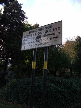 Sign in Bournbrook Recreation Ground