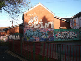 Graffiti in Bournbrook Recreation Ground 1