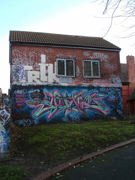Graffiti in Bournbrook Recreation Ground 2