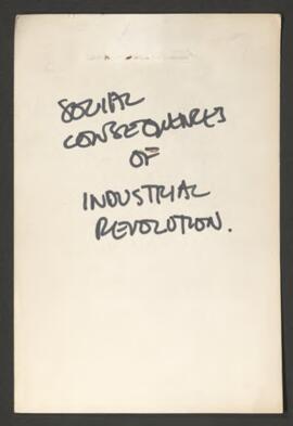 Social consequences of industrial revolution
