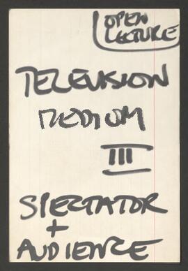 Television medium iii