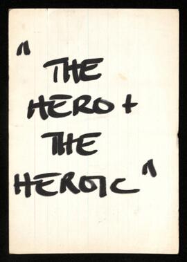 James: The hero + the heroic