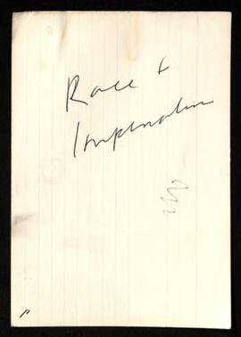 Race and Imperialism